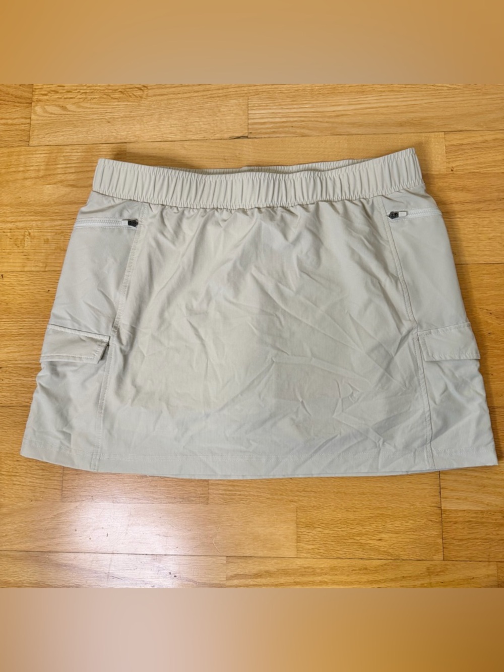 Avalanche Performance Cargo Skort Cream XL EUC Hiking Outdoor Gorpcore Summer